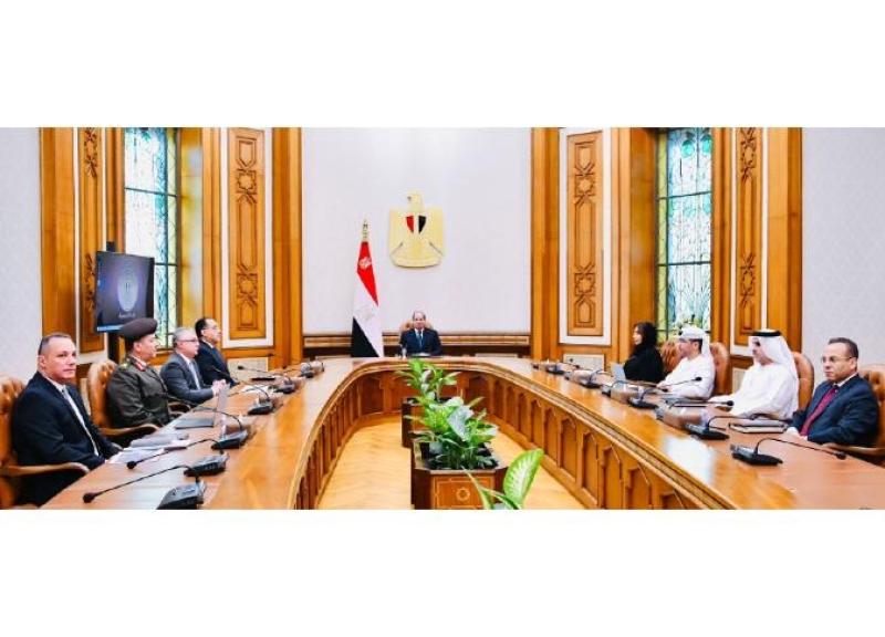 الرئيس السيسي يستقبل رئيس موانئ أبو ظبي