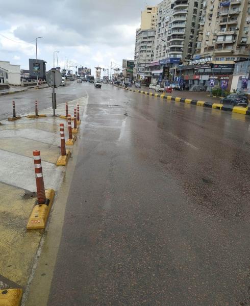 هطول أمطار خفيفة بالإسكندرية