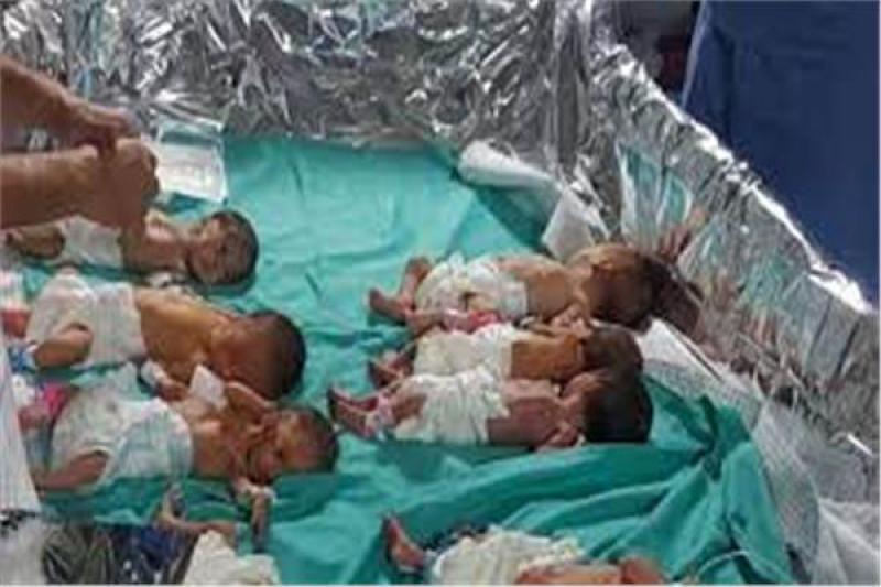 بعثة من الأمم المتحدة والصحة العالمية تجلى 31 رضيعا من مستشفى الشفاء بغزة