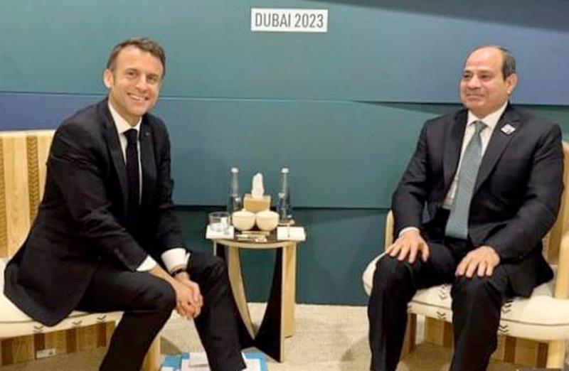 الرئيس السيسي وماكرون يتفقان على أهمية إيجاد حلول عاجلة للأزمة الجارية في غزة وضمان نفاذ المساعدات الإنسانية