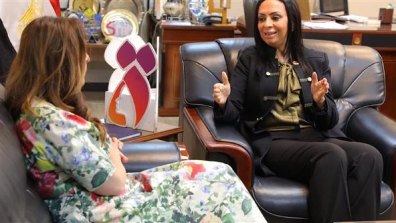 مايا مرسي تستقبل سفيرة أمريكا للتعرف على جهود مصر في  تمكين المرأة