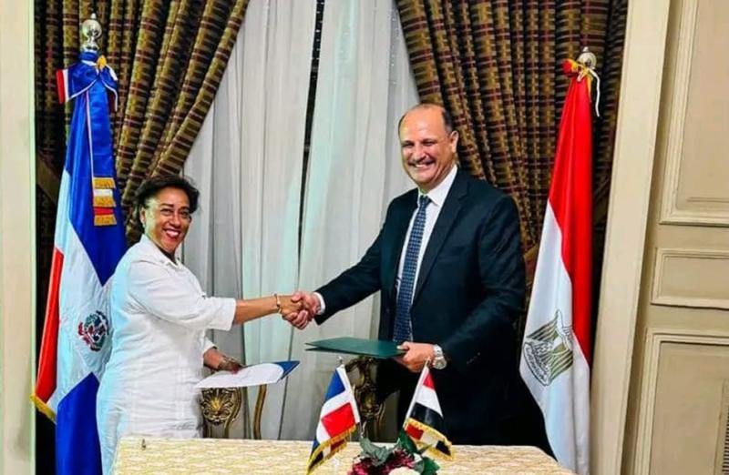 مصر والدومينيكان يوقعان اتفاق لآلية المشاورات السياسية |صور