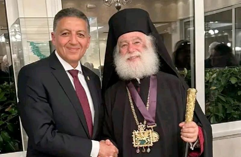 سفير مصر في أثينا يشارك في احتفالية أكاديمية أثينا لقداسة البطريرك «ثيودوروس الثاني» |صور