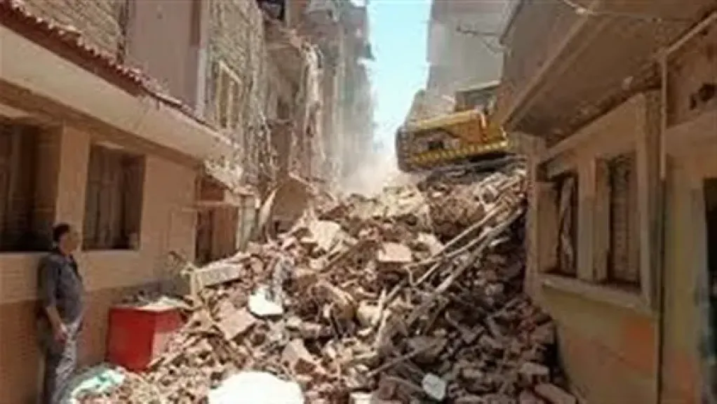 انهيار جزئي لمنزل في مصر القديمة دون إصابات