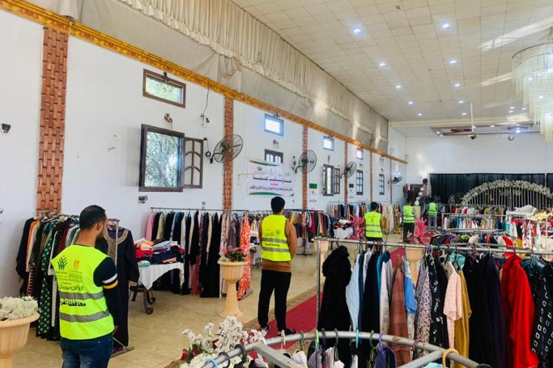 تنظيم معرض لتوزيع الملابس الجديدة لدعم 350 أسرة بقرى مركز الحامول