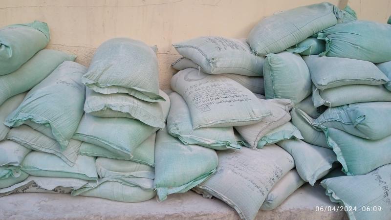 ضبط 12 طن دقيق بلدي مدعم قام بتجميعها صاحب مخبز في بيلا بكفر الشيخ