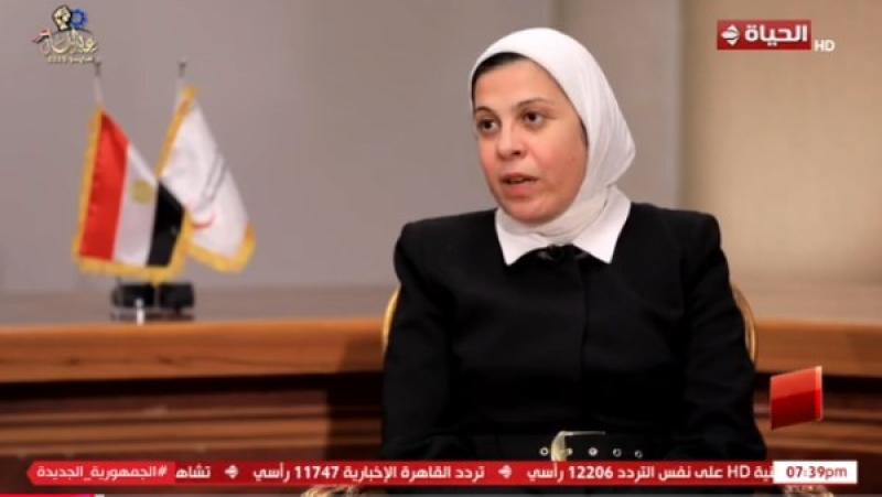 الهلال الأحمر: انتصار السيسي شرفتنا بالزيارة 6مرات وأكدت رعايتها للأنشطة