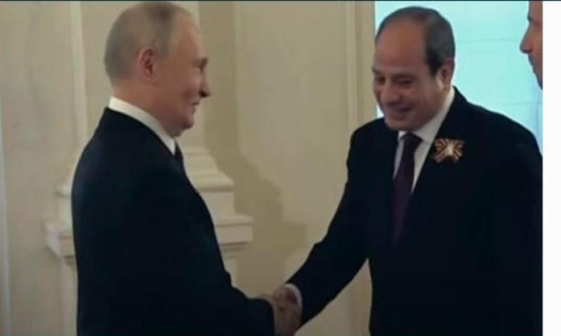 بوتين يستقبل الرئيس السيسى فى الساحة الحمراء بموسكو