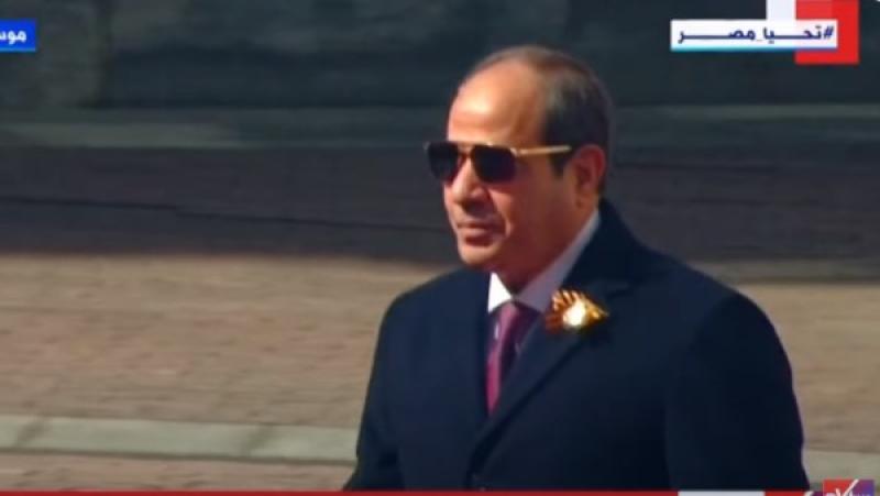 التلفزيون المصري: الرئيس السيسي سيعقد اليوم مباحثات مع نظيره الروسي بوتين