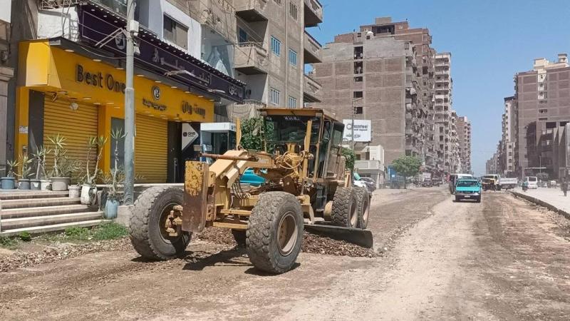 محافظة كفرالشيخ: رصف شارع الجيش بدسوق بتكلفة 9.5 مليون جنيه