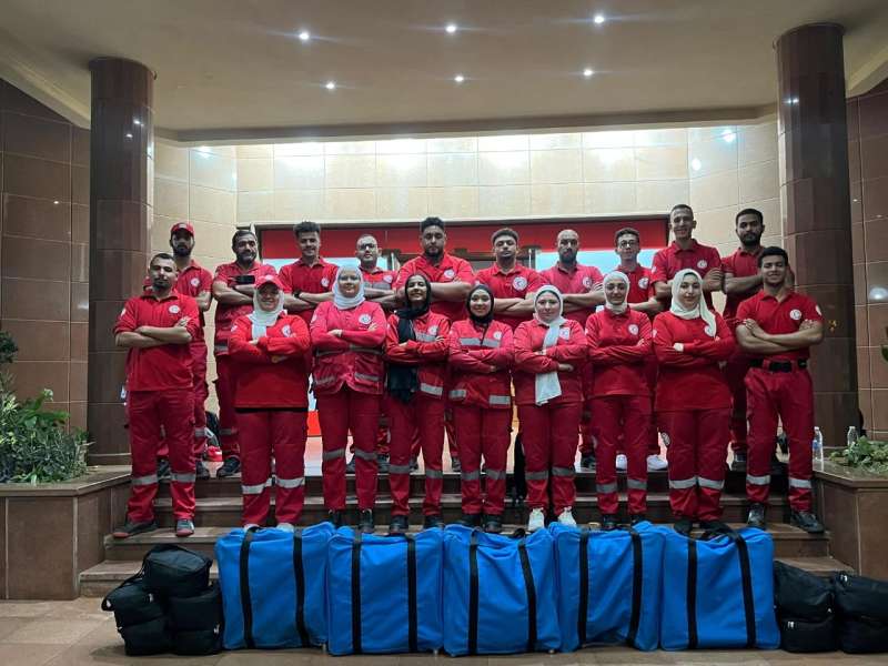 الهلال الأحمر يشارك في تأمين احتفالات عيد الأضحى بالتواجد في المساجد والحدائق العامة