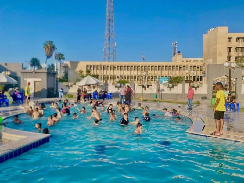 إقبال أهالي كفر الشيخ على قضاء إجازة العيد بحديقة الخالدين