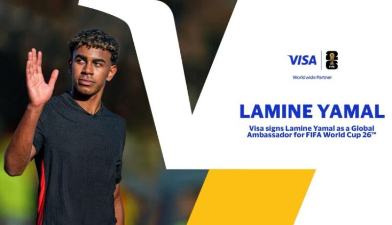 شركة Visa تختار لامين يامال سفيراً عالمياً لبطولة كأس العالم 2026