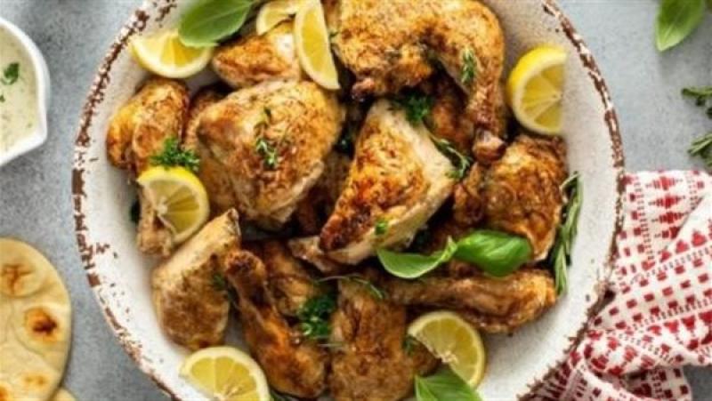 طريقة تحضير دجاج مطفى بالليمون