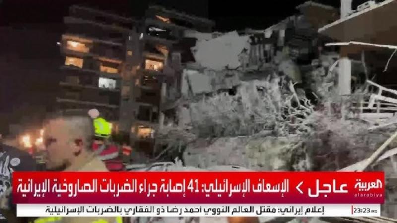 80 مصابا وقتيلين فى إسرائيل جراء الضربات الصاروخية الايرانية