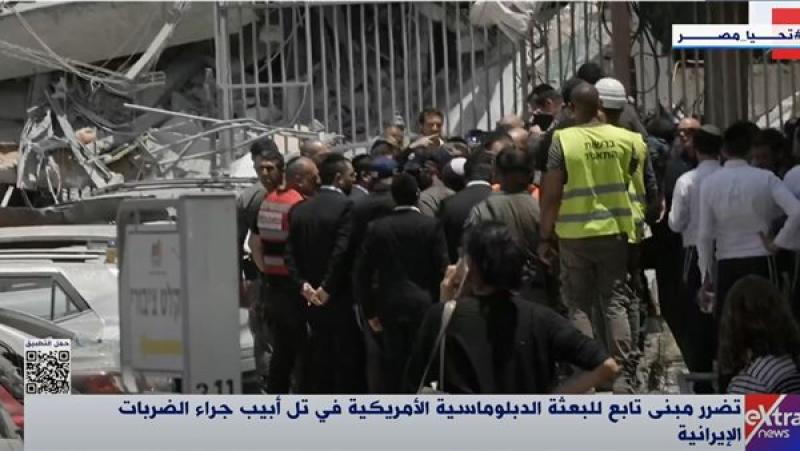 تضرر مبنى تابع للبعثة الدبلوماسية الأمريكية في تل أبيب جراء الضربات الإيرانية