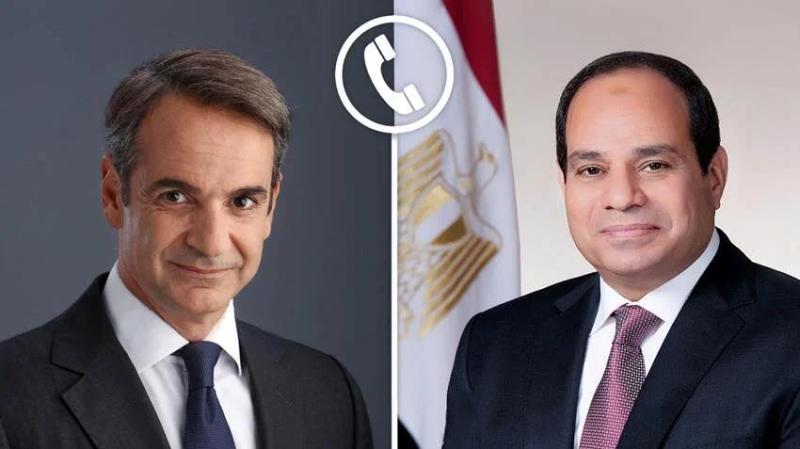 الرئيس السيسي ورئيس وزراء اليونان يؤكدان ضرورة وقف التصعيد بين إسرائيل وإيران