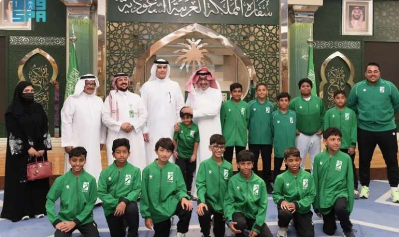 سفير السعودية لدى مصر يستقبل وفد المنتخب السعودي للتنس المشارك في البطولة العربية للناشئين