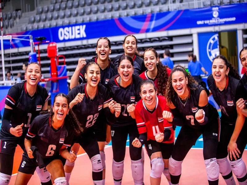 منتخب شابات الطائرة يستعد لمواجهة كرواتيا بعد الانتصار على تايلاند في كأس العالم