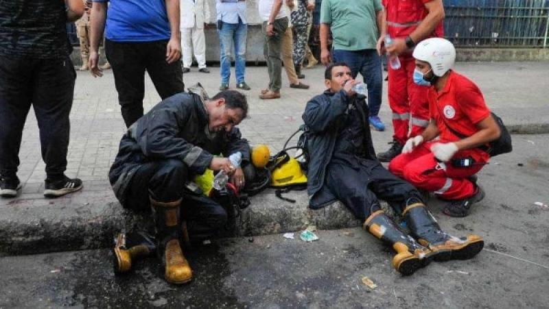 الهلال الأحمر: قدمنا خدمات الإسعافات الأولية لـ 32 مصابا في حريق سنترال رمسيس