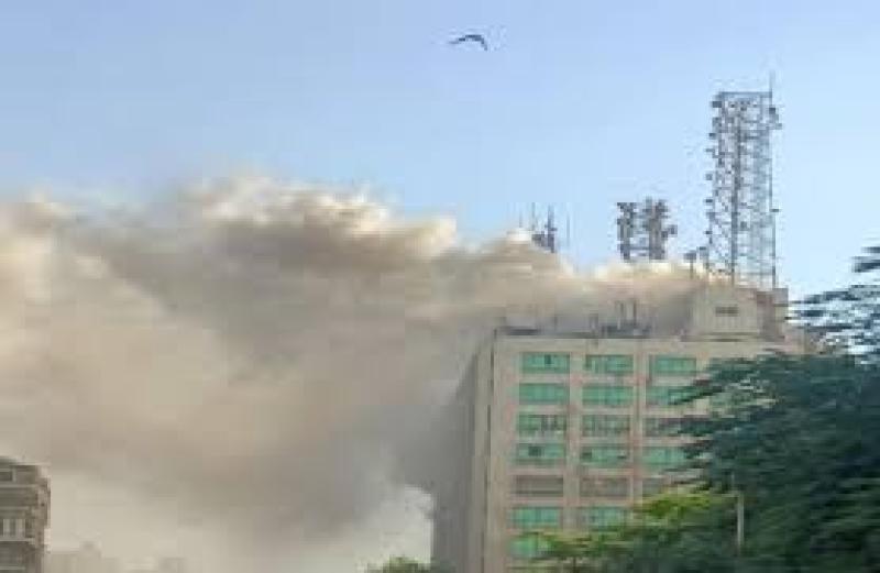 النيابة تأمر بتشكيل لجنة هندسية لمعاينة حريق سنترال رمسيس