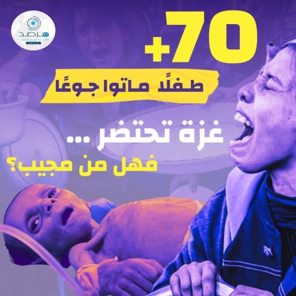 مرصد الأزهر يُطلق نداءً عالميًا بعدة لغات: غزة تحتضر… فهل من مجيب؟