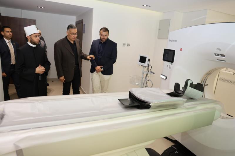 وزير الأوقاف يفتتح وحدة الأشعة المقطعية بمستشفى الدعاة