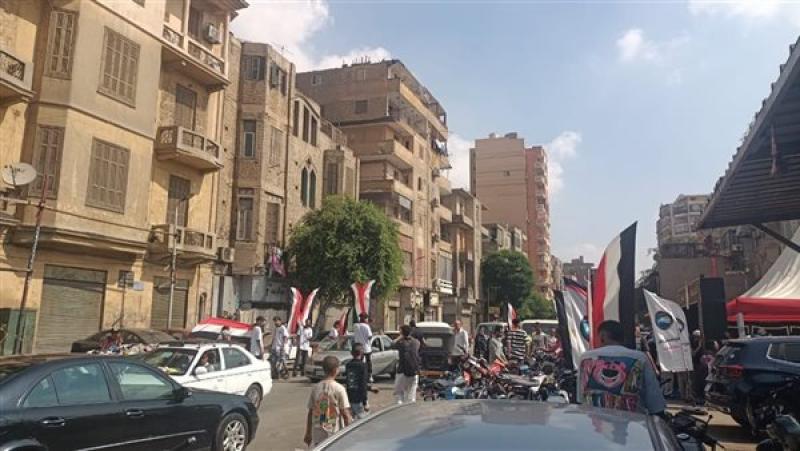 مسيرة بالأعلام على الدراجات النارية احتفاء بانتخابات مجلس الشيوخ