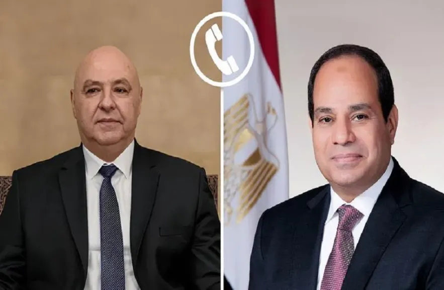 الرئيسان السيسي وعون يؤكدان موقف مصر ولبنان في دعم الشعب الفلسطيني ورفض تهجيره