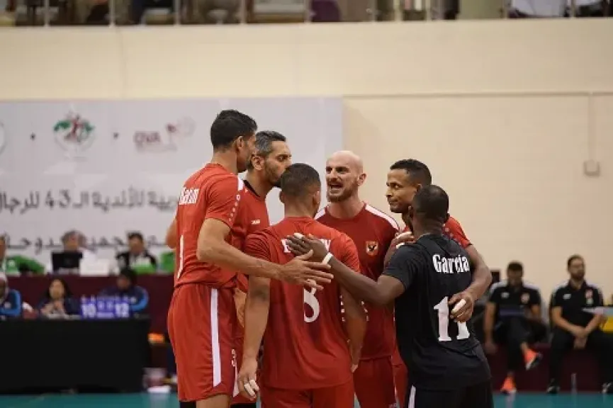الأهلي على رأس المجموعة الأولى في بطولة دوري مرتبط الطائرة