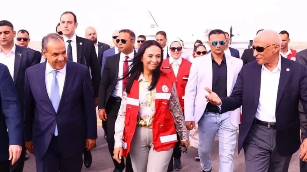 وزيرة التضامن الاجتماعي تصل إلى العريش