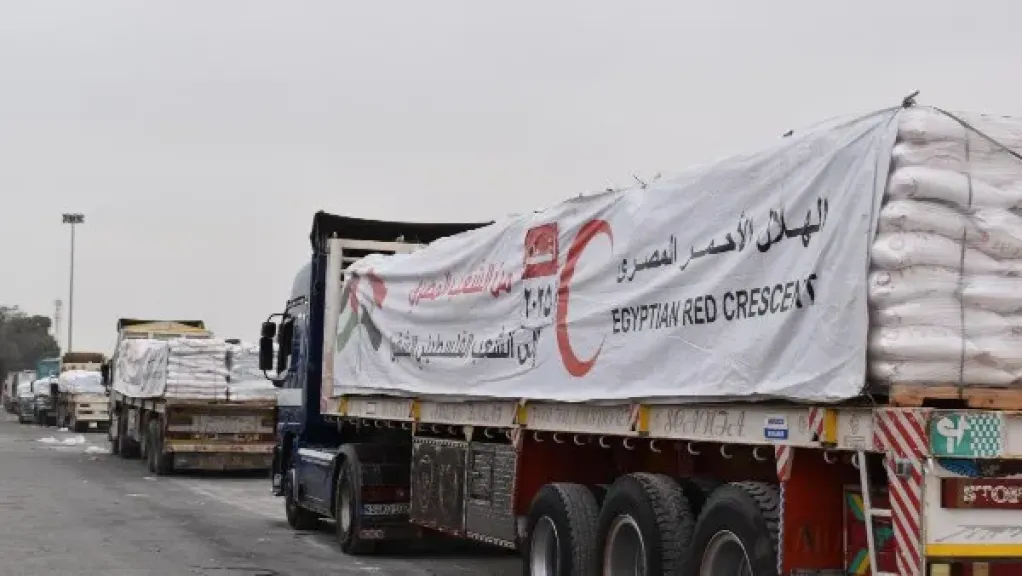 3500 طن مساعدات غذائية وإغاثية عاجلة عبر قافلة «زاد العزة» الـ 21 إلى غزة