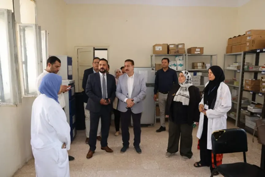 محافظ المنوفية يتابع منظومة العمل بمستشفى الشهداء العام