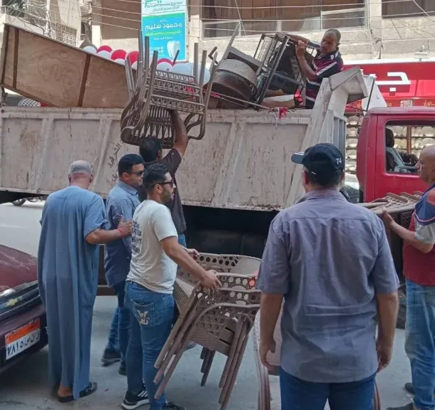 حملة مكبرة لإزالة الإشغالات من ”حلقة السمك” في الزقازيق
