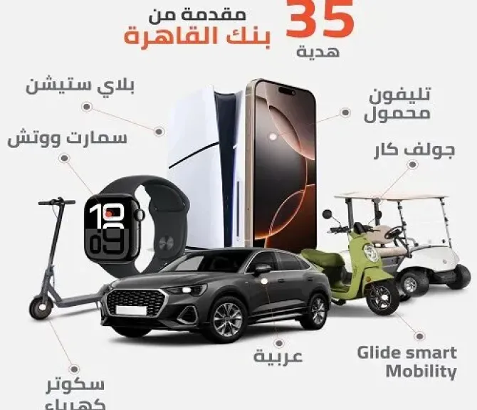 بنك القاهرة يقدم 35 هدية حصرية لحاملي بطاقاته الائتمانية حتى 10 أكتوبر 2025