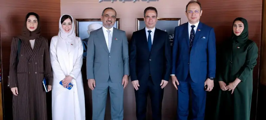 وفد إماراتي برئاسة جمال الكعبي يزور استديو نجيب محفوظ بماسبيرو