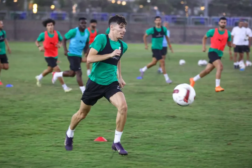 المصري يؤدي أول تدريباته بالقاهرة استعدادًا للقاء الزمالك