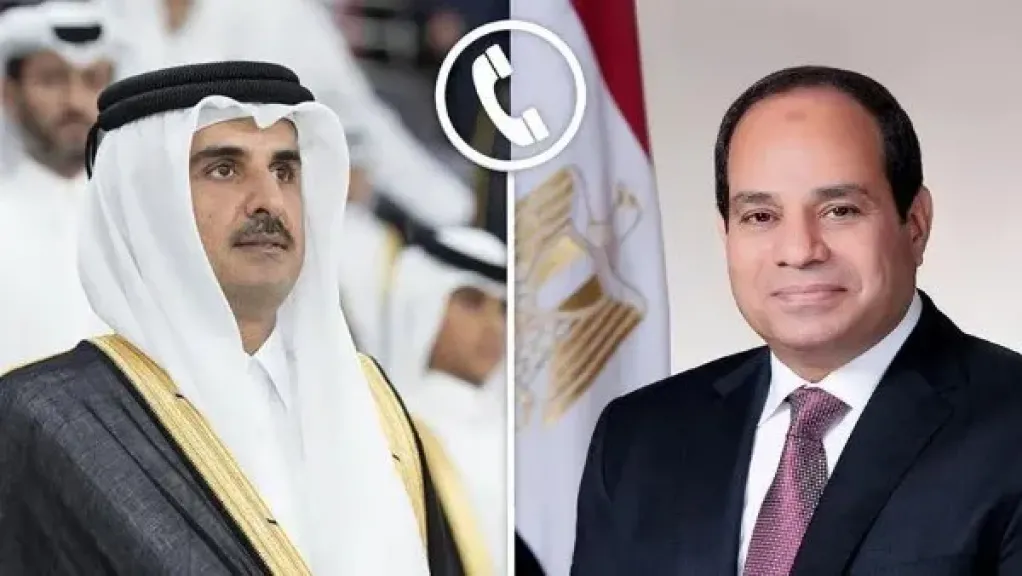 السيسي يؤكد لأمير قطر تضامن مصر الكامل مع الدوحة في مواجهة العدوان الإسرائيلي