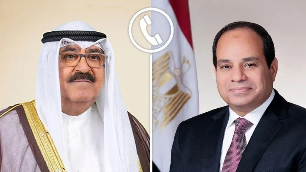 الرئيس السيسي يجري اتصالا هاتفيا بأمير دولة الكويت