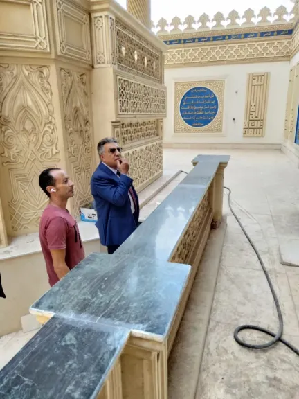 محافظ الدقهلية يتفقد أعمال تطوير ضريح الشيخ الشعراوي في ميت غمر