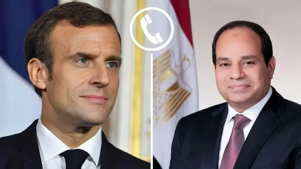 الرئيس السيسي يُطلع ماكرون على أبرز مخرجات القمة العربية الإسلامية الطارئة بالدوحة