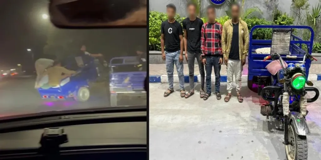 ضبط 4 عمال يستعرضون بـ”تروسيكل” خلال حفل زفاف بالشرقية