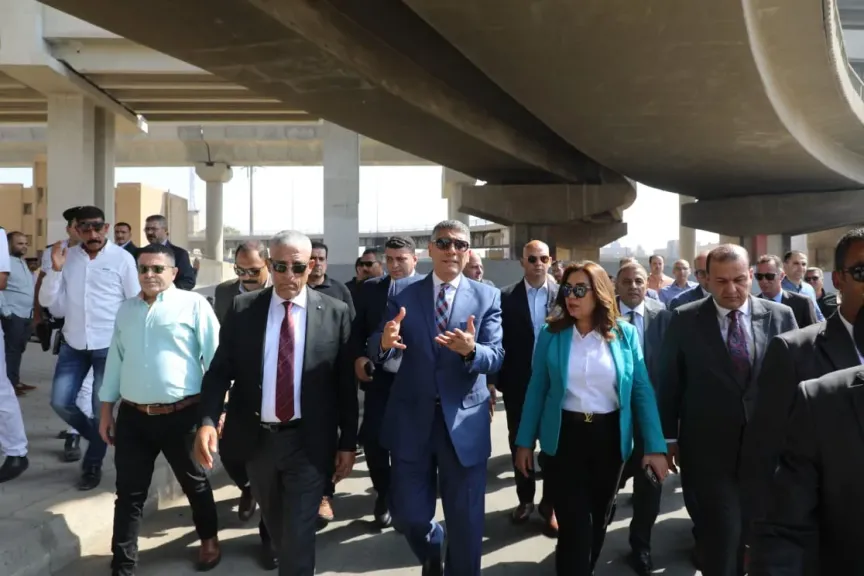 وزيرة التنمية ومحافظ الجيزة يتفقدان أعمال تطوير محيط مستشفى بولاق الدكرور