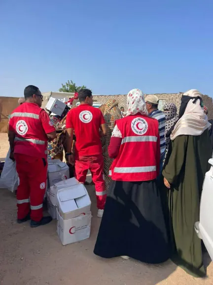 الهلال الأحمر يشارك جامعة عين شمس في إطلاق القافلة التنموية الشاملة إلى البحر الأحمر