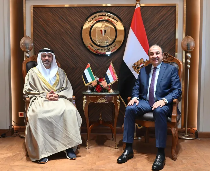 وزير قطاع الأعمال يستقبل سفير الإمارات الجديد بالقاهرة ويؤكد عمق العلاقات الأخوية والاقتصادية بين البلدين