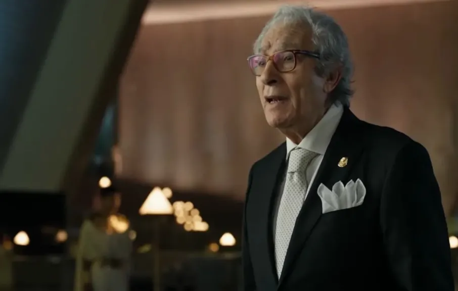 وزير الثقافة الأسبق فاروق حسني يلقي أول كلمة خلال احتفالية المتحف المصري الكبير