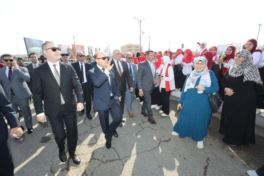 استقبال حافل من أهالي البرلس لمحافظ كفرالشيخ في الذكرى الـ 69 لمعركة البرلس البحرية