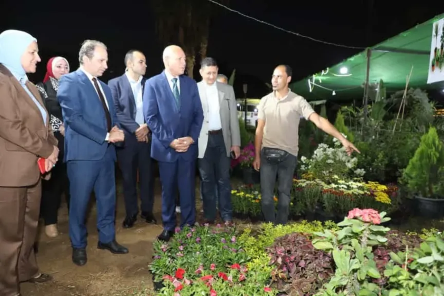 محافظ القاهرة يفتتح معرض زهور مصر ومنتجات الخريف