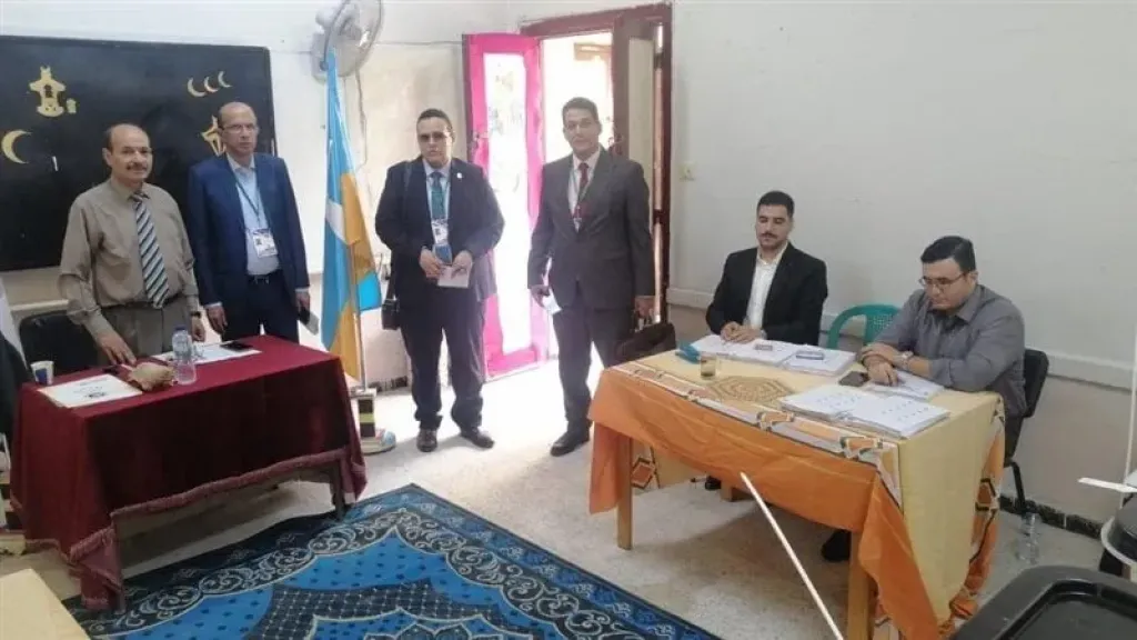 وفد من المنظمة العربية لحقوق الإنسان يزور اللجان الانتخابية بالإسكندرية