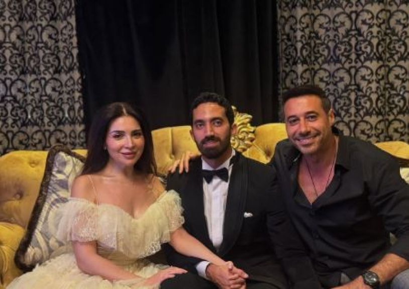 كيف احتفل أحمد السعدني بزفاف الفنانة مي عز الدين؟